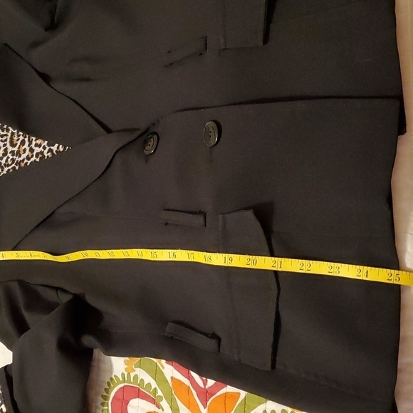 T Milano Woman black & animal print jacket size 14W - Picture 7 of 7